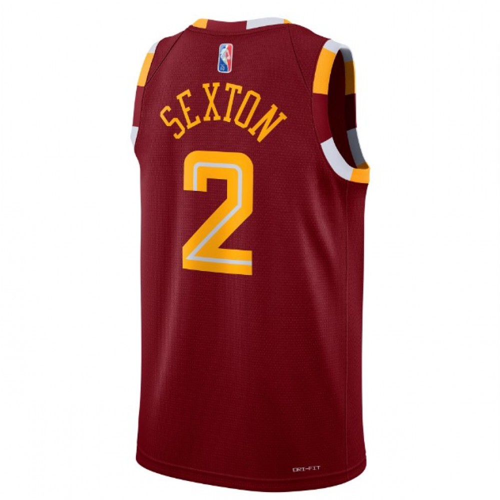 Men's Cleveland Cavaliers Collin Sexton #2 Wine 2021/22 Swingman NBA Jersey - City Edition-Pro Kit Vault | Brand New 26/27 Sports Jerseys